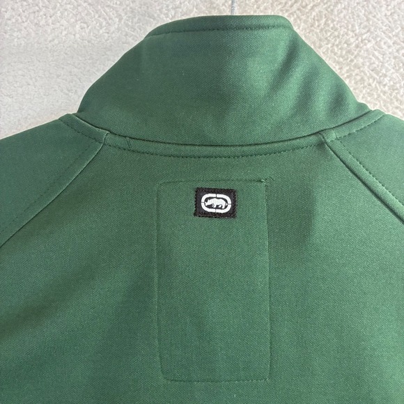 Y2K Ecko Unltd Track Jacket Men XL Green Full Zip Graphic Streetwear Hip Hop - Picture 4 of 10